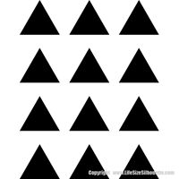 Picture of  12 Triangles (Vinyl Triangles: Decal Decor)