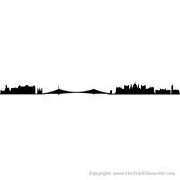 Picture of Budapest, Hungary City Skyline (Cityscape Decal)