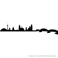 Picture of Cologne, Germany City Skyline (Cityscape Decal)