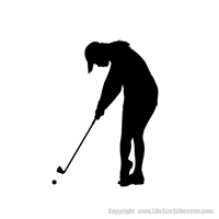 Picture of  Golfer 19 (female) (Golf Decor: Silhouette Decals)