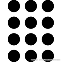 Picture of 12 Circles (Vinyl Dots: Decal Decor)