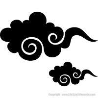 Picture of 2 Clouds (Wall Decor: Silhouettes)
