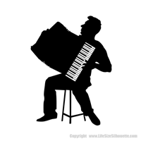Picture of Accordion Player 15 (Wall Silhouettes)