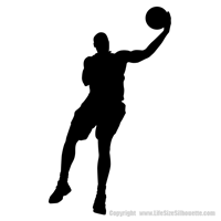 Picture of Basketball Player  8 (Sports Decor: Silhouette Decals)