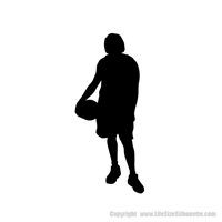 Picture of Basketball Player (Female) F40 (Sports Decor: Silhouette Decals)