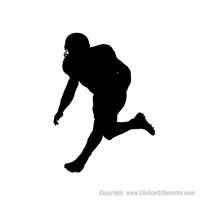Picture of Football Player  2 (Football Decor: Silhouette Decals)