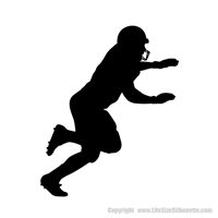 Picture of Football Player 13 (Football Decor: Silhouette Decals)