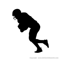 Picture of Football Player 16 (Football Decor: Silhouette Decals)