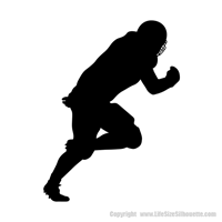 Picture of Football Player 33 (Football Decor: Silhouette Decals)