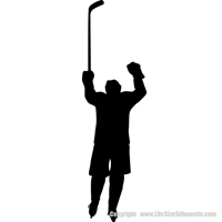Picture of Hockey Player 10 (Hockey Decor: Silhouette Decals)
