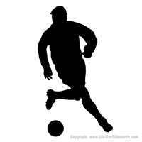 Picture of Soccer Player  1 (Soccer Decor: Silhouette Decals)
