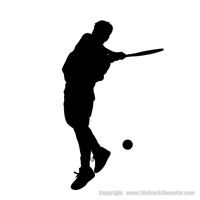 Picture of Tennis Player  4 (Tennis Decor: Silhouette Decals)