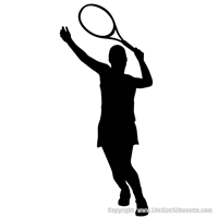 Picture of Tennis Player  5 (Tennis Decor: Silhouette Decals)