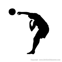 Picture of Volleyball Player 13 (Volleyball Decor: Silhouette Decals)